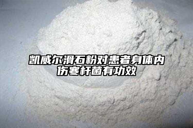 凯威尔滑石粉对患者身体内伤寒杆菌有功效