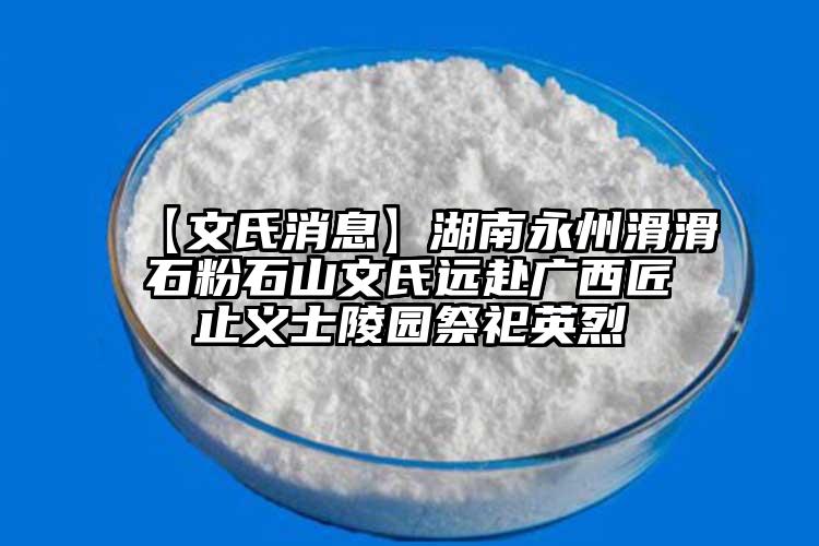 【文氏消息】湖南永州滑滑石粉石山文氏远赴广西匠止义士陵园祭祀英烈