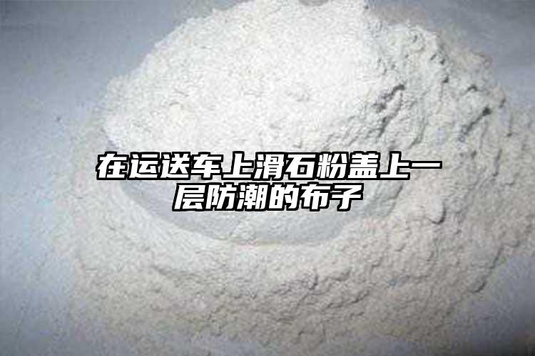 在运送车上滑石粉盖上一层防潮的布子
