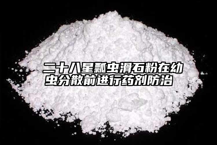  二十八星瓢虫滑石粉在幼虫分散前进行药剂防治