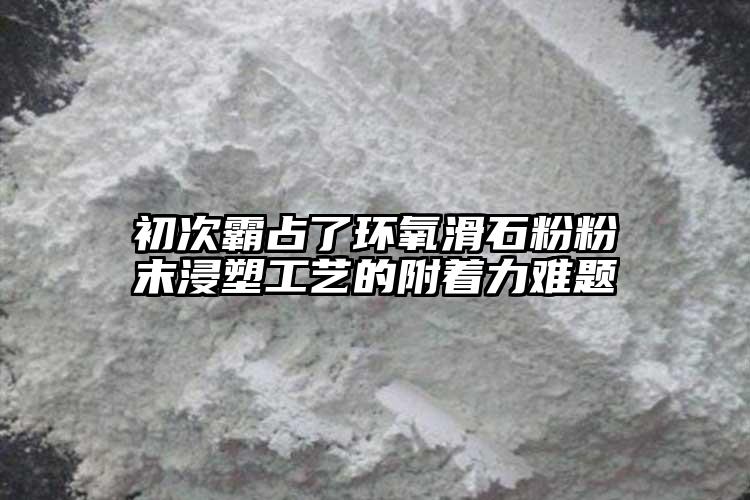 初次霸占了环氧滑石粉粉末浸塑工艺的附着力难题