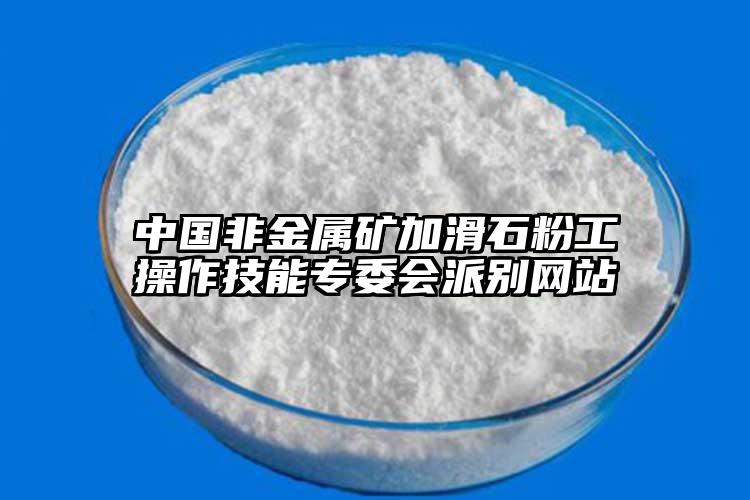中国非金属矿加滑石粉工操作技能专委会派别网站