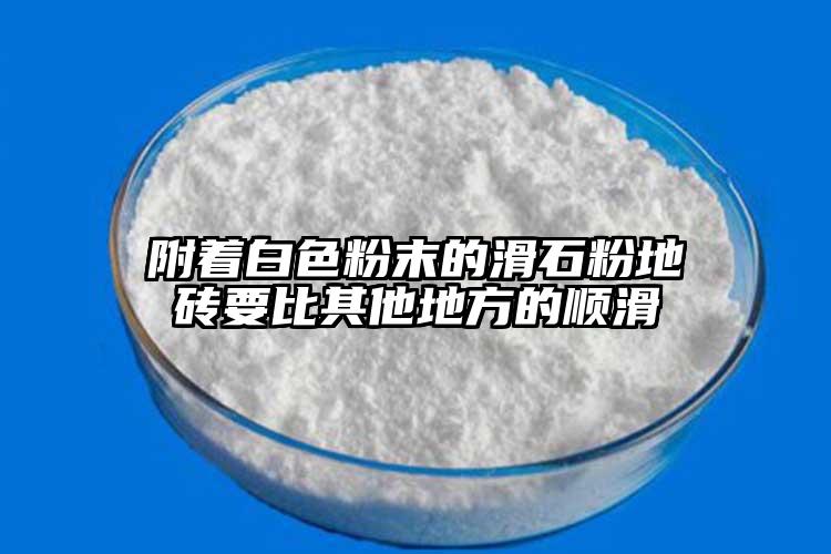 附着白色粉末的滑石粉地砖要比其他地方的顺滑